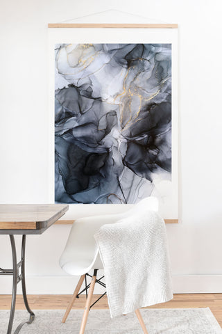 Elizabeth Karlson Calm but Dramatic Abstract Art Print And Hanger