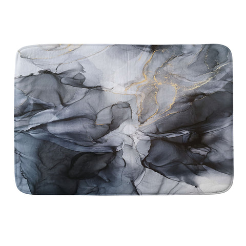 Elizabeth Karlson Calm but Dramatic Abstract Memory Foam Bath Mat