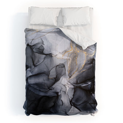 Elizabeth Karlson Calm but Dramatic Abstract Comforter