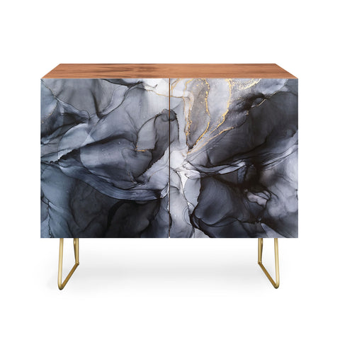 Elizabeth Karlson Calm but Dramatic Abstract Credenza