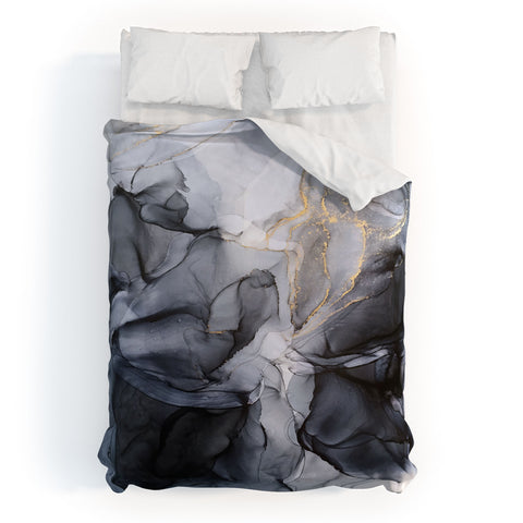 Elizabeth Karlson Calm but Dramatic Abstract Duvet Cover