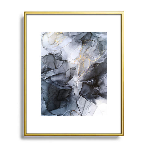 Elizabeth Karlson Calm but Dramatic Abstract Metal Framed Art Print