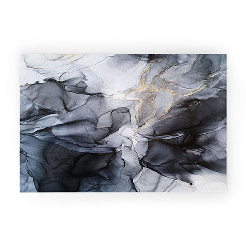 Elizabeth Karlson Calm but Dramatic Abstract Welcome Mat