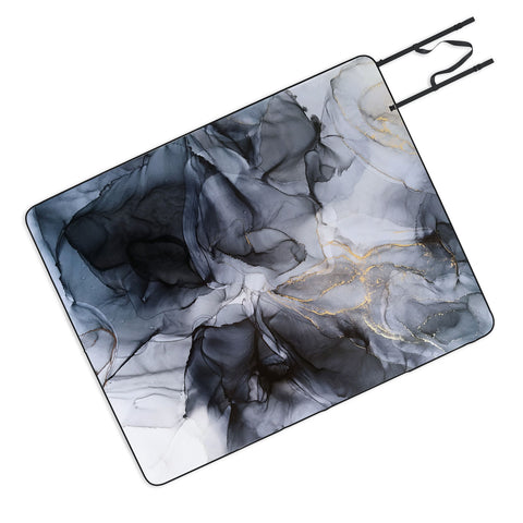 Elizabeth Karlson Calm but Dramatic Abstract Picnic Blanket