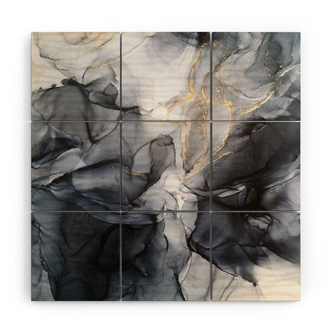 Elizabeth Karlson Calm but Dramatic Abstract Wood Wall Mural