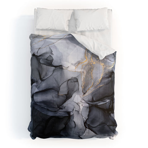 Elizabeth Karlson Calm but Dramatic Light Monoch Comforter