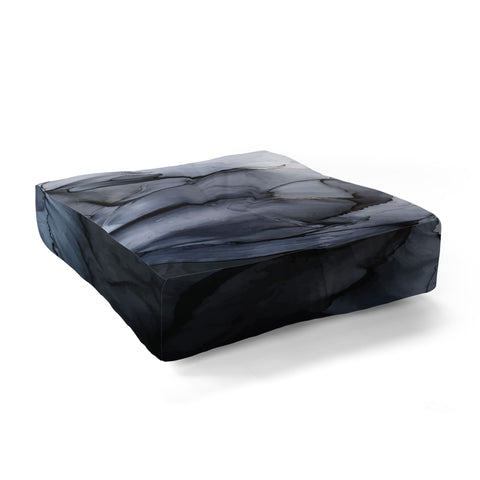 Elizabeth Karlson Calm but Dramatic Light Monoch Floor Pillow Square