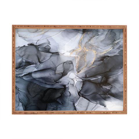 Elizabeth Karlson Calm but Dramatic Light Monoch Rectangular Tray