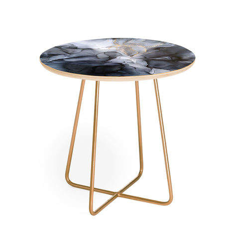 Elizabeth Karlson Calm but Dramatic Light Monoch Round Side Table