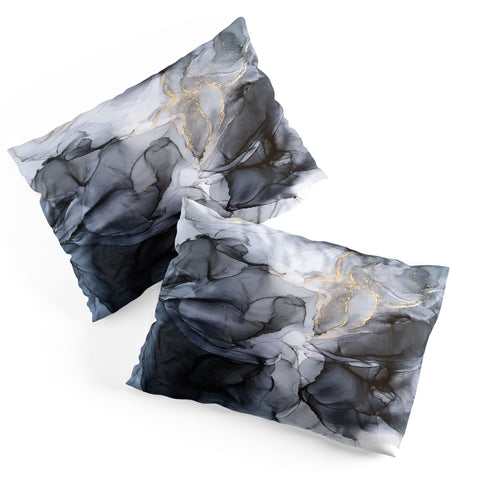 Elizabeth Karlson Calm but Dramatic Light Monoch Pillow Shams