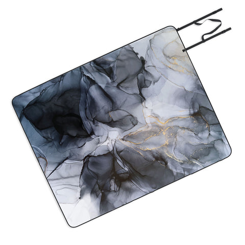 Elizabeth Karlson Calm but Dramatic Light Monoch Picnic Blanket