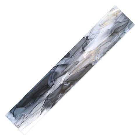 Elizabeth Karlson Calm but Dramatic Light Monoch Table Runner