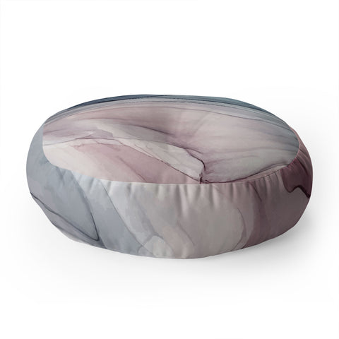 Elizabeth Karlson Calming Pastel Flow Floor Pillow Round