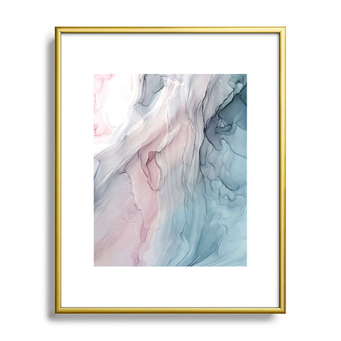 Elizabeth Karlson Calming Pastel Flow Metal Framed Art Print