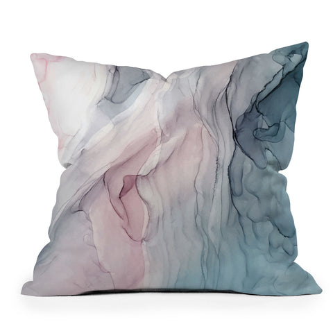 Elizabeth Karlson Calming Pastel Flow Throw Pillow