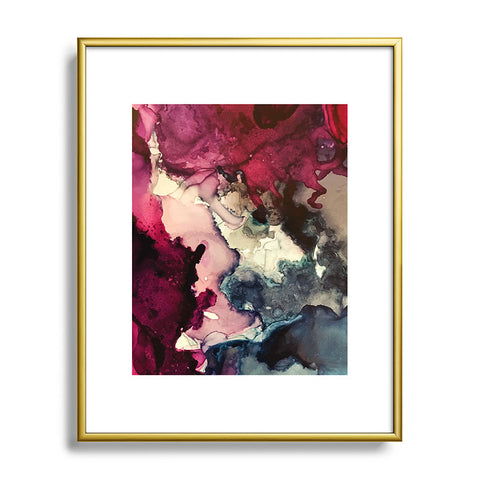 Elizabeth Karlson Dark Inks Abstract Metal Framed Art Print