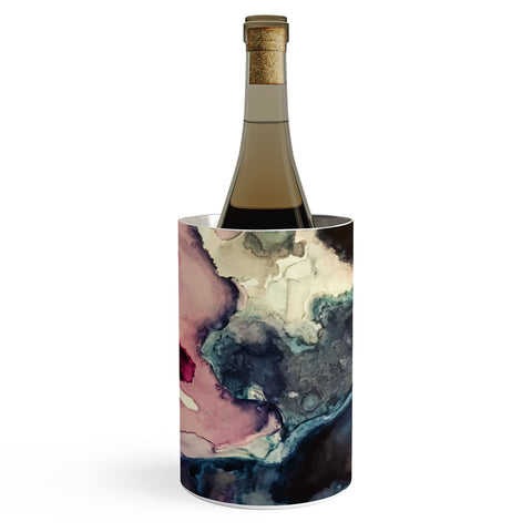 Elizabeth Karlson Dark Inks Abstract Wine Chiller