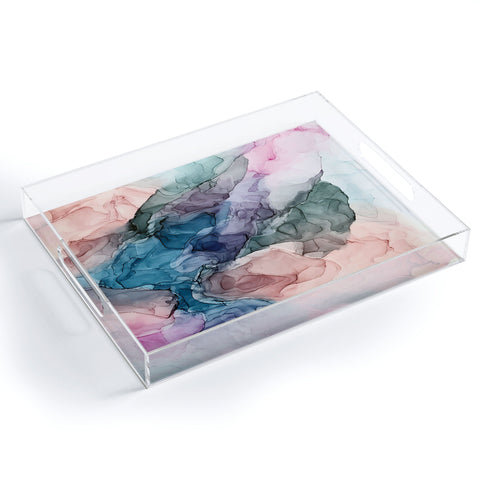 Elizabeth Karlson Heavenly Pastel Abstracts 2 Acrylic Tray