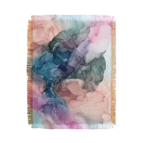 Elizabeth Karlson Heavenly Pastel Abstracts 2 Throw Blanket