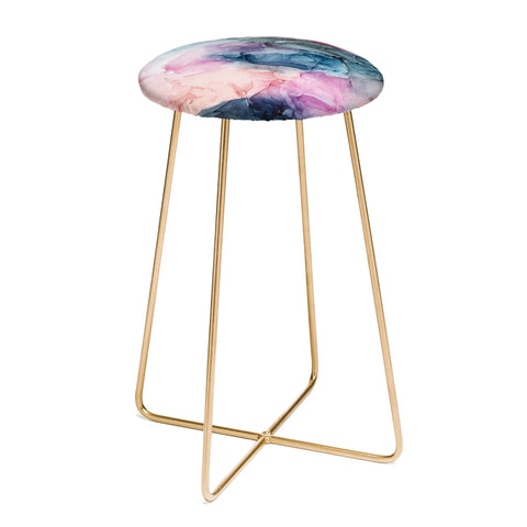 Elizabeth Karlson Heavenly Pastels Abstract 1 Counter Stool