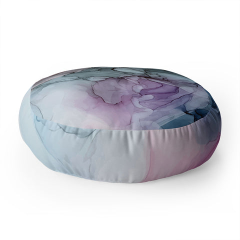 Elizabeth Karlson Heavenly Pastels Abstract 1 Floor Pillow Round