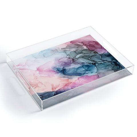 Elizabeth Karlson Heavenly Pastels Abstract 1 Acrylic Tray