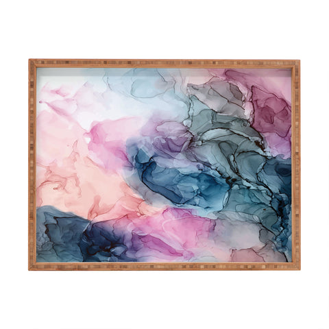 Elizabeth Karlson Heavenly Pastels Abstract 1 Rectangular Tray