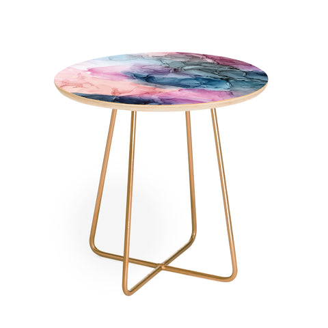 Elizabeth Karlson Heavenly Pastels Abstract 1 Round Side Table