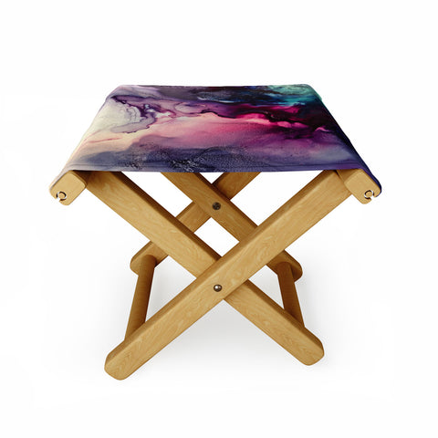 Elizabeth Karlson Mission Fusion Abstract Folding Stool