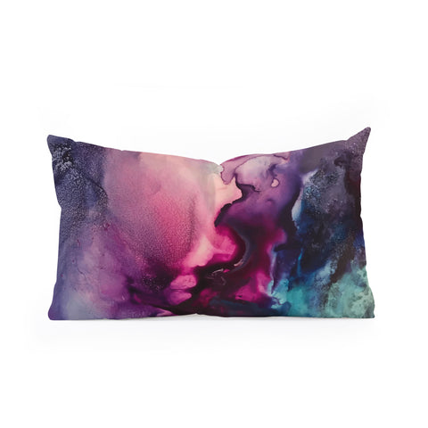 Elizabeth Karlson Mission Fusion Abstract Oblong Throw Pillow
