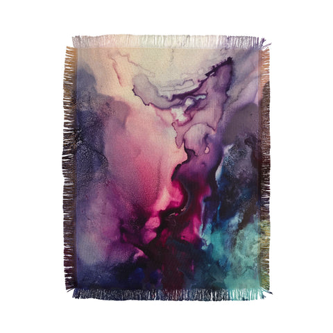 Elizabeth Karlson Mission Fusion Abstract Throw Blanket