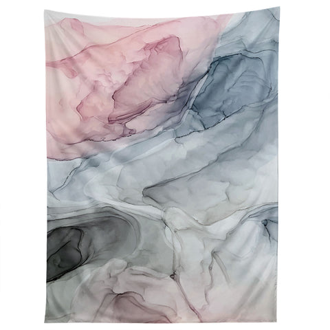 Elizabeth Karlson Pastel Blush Gray and Blue Tapestry