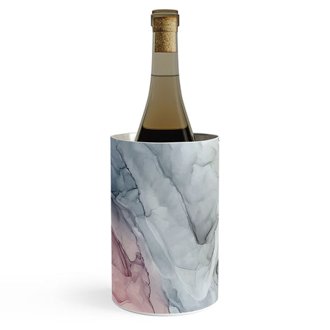 Elizabeth Karlson Pastel Blush Gray and Blue Wine Chiller