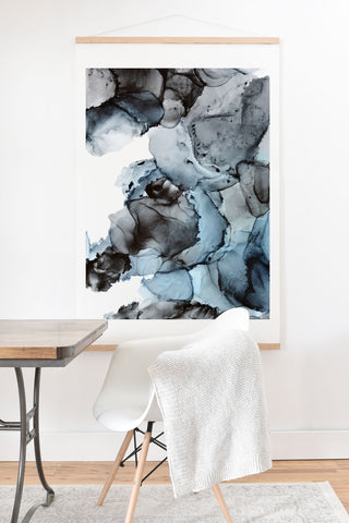 Elizabeth Karlson Smoke Show Abstract Art Print And Hanger