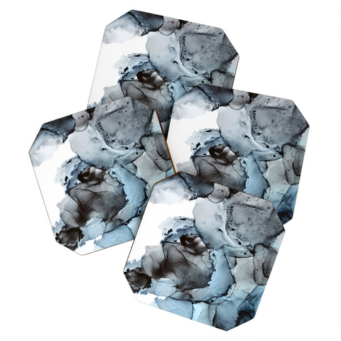 Elizabeth Karlson Smoke Show Abstract Coaster Set