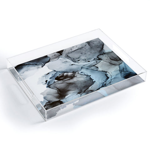Elizabeth Karlson Smoke Show Abstract Acrylic Tray