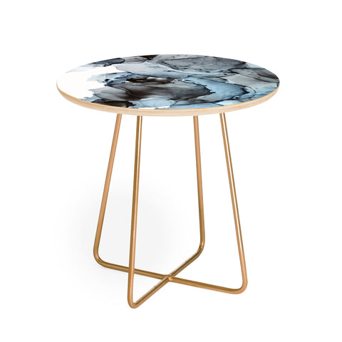 Elizabeth Karlson Smoke Show Abstract Round Side Table