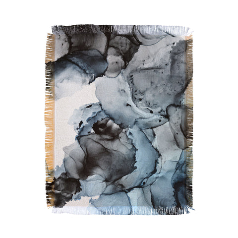 Elizabeth Karlson Smoke Show Abstract Throw Blanket