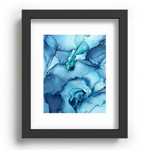 Elizabeth Karlson The Blue Abyss Abstract Recessed Framing Rectangle