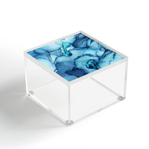 Elizabeth Karlson The Blue Abyss Abstract Acrylic Box