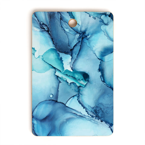Elizabeth Karlson The Blue Abyss Abstract Cutting Board Rectangle