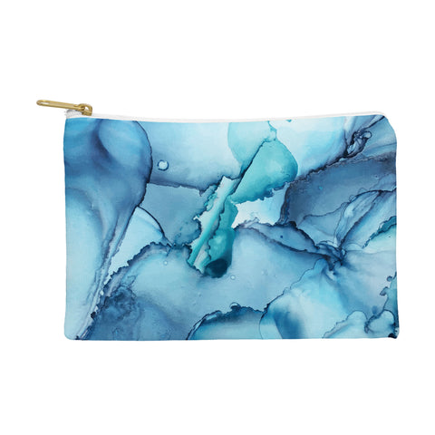 Elizabeth Karlson The Blue Abyss Abstract Pouch