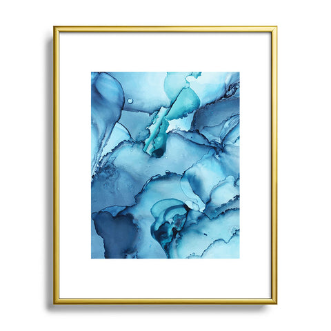 Elizabeth Karlson The Blue Abyss Abstract Metal Framed Art Print