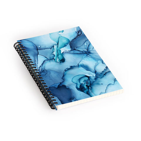 Elizabeth Karlson The Blue Abyss Abstract Spiral Notebook