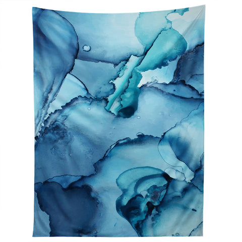 Elizabeth Karlson The Blue Abyss Abstract Tapestry