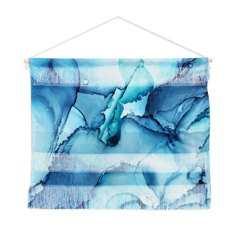 Elizabeth Karlson The Blue Abyss Abstract Wall Hanging Landscape