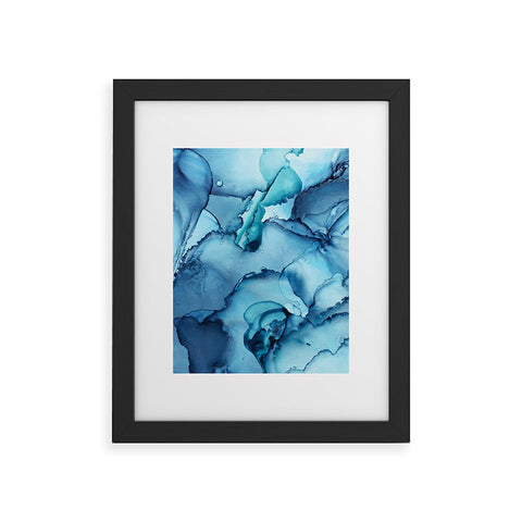 Elizabeth Karlson The Blue Abyss Abstract Framed Art Print