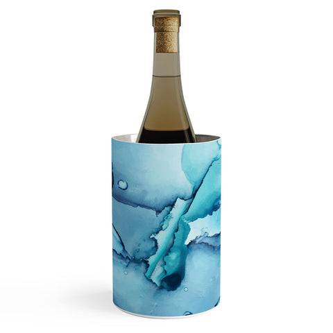 Elizabeth Karlson The Blue Abyss Abstract Wine Chiller