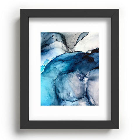 Elizabeth Karlson White Sand Blue Sea Recessed Framing Rectangle