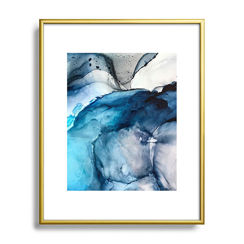 Elizabeth Karlson White Sand Blue Sea Metal Framed Art Print